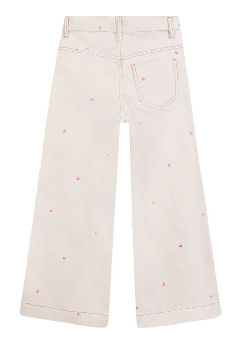 Jeans bambina beige in cotone Billieblush | U21345/ANBEIGE