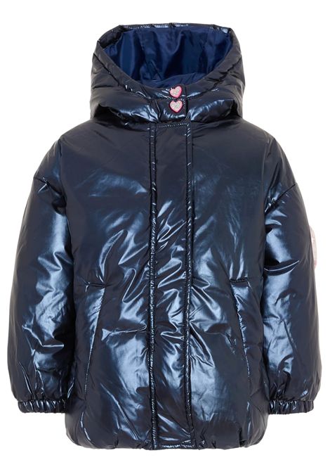 Giubbino bambina blu imbottito Billieblush | U21354/MABLU