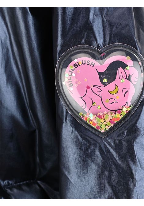 Giubbino bambina blu imbottito Billieblush | U21354/MABLU