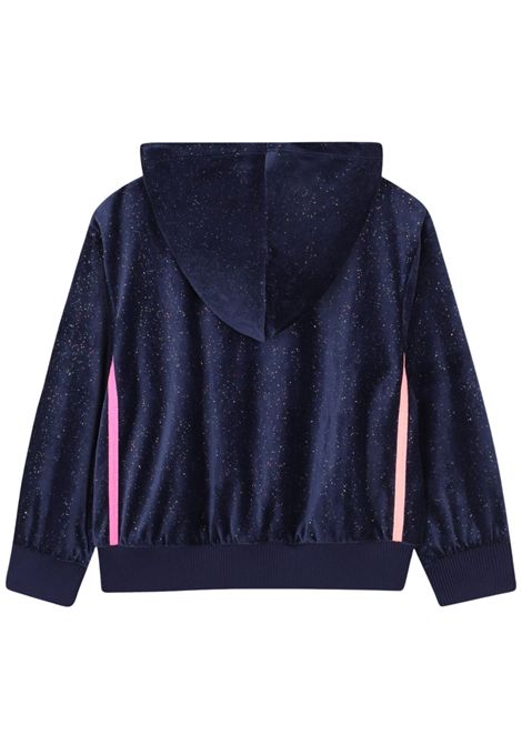 Felpa bambina blu in velluto Billieblush | U21365/DEBBLU