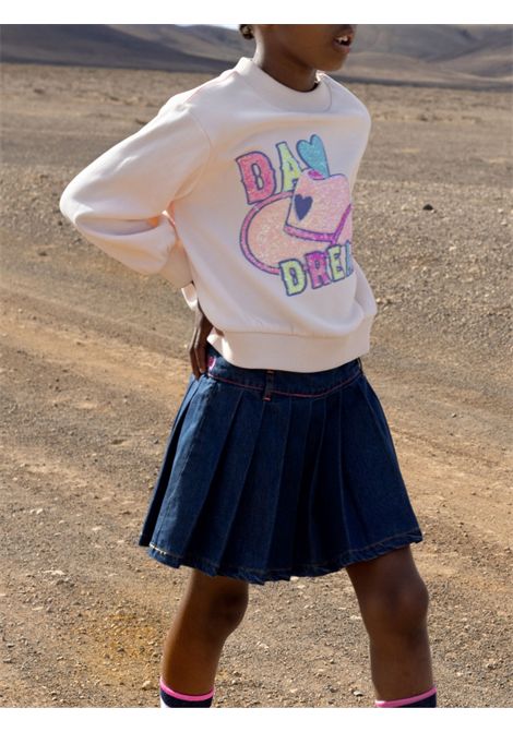 Pink cotton sweatshirt for girls Billieblush | U21371/DEBROSSA