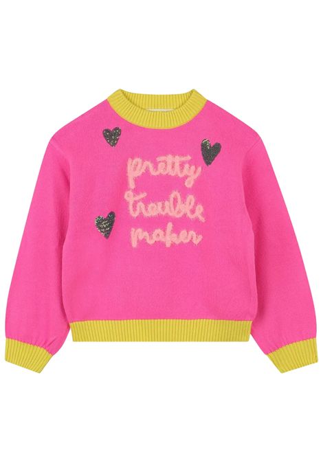 Maglione bambina fucsia Billieblush | U21378/MAFUCSIA