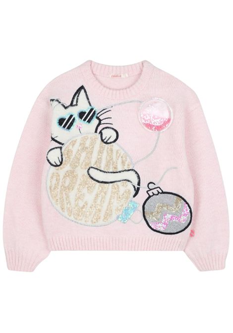 Pink girl's sweater Billieblush | U21380/ANROSA