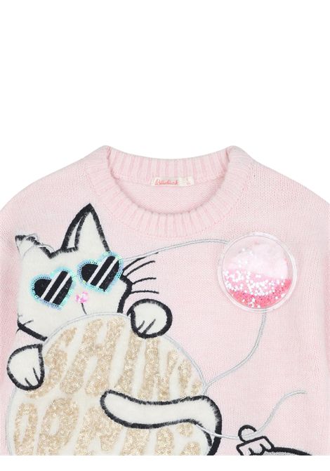 Pink girl's sweater Billieblush | U21380/ANROSA