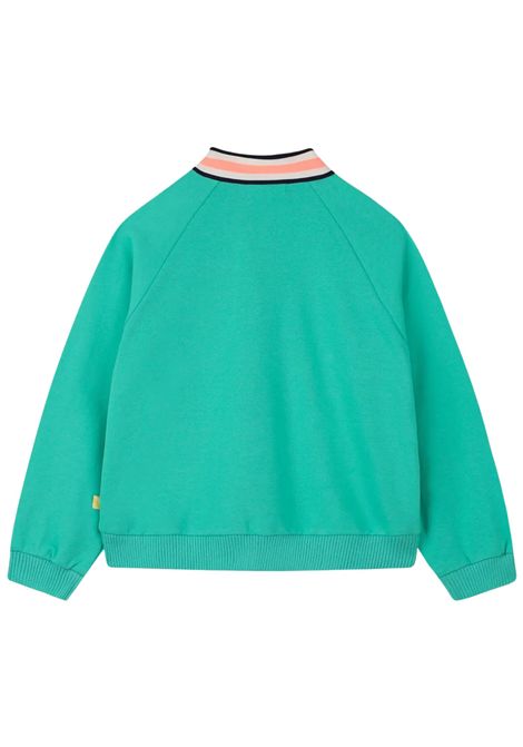 Cardigan bambina verde in cotone Billieblush | U21390/ANVERDE
