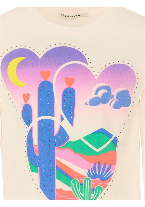 T-shirt bambina rosa in cotone Billieblush | U21402/MAROSA