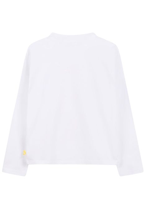 T-shirt bambina bianca in cotone Billieblush | U21415/MABIANCO