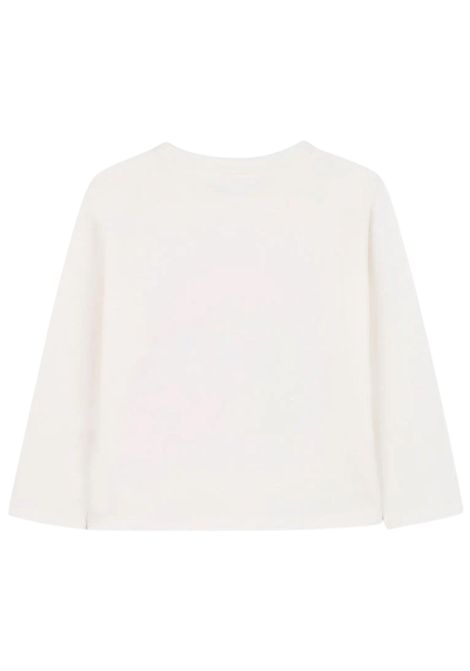 T-shirt bambina panna in cotone Billieblush | U21423/MAPANNA