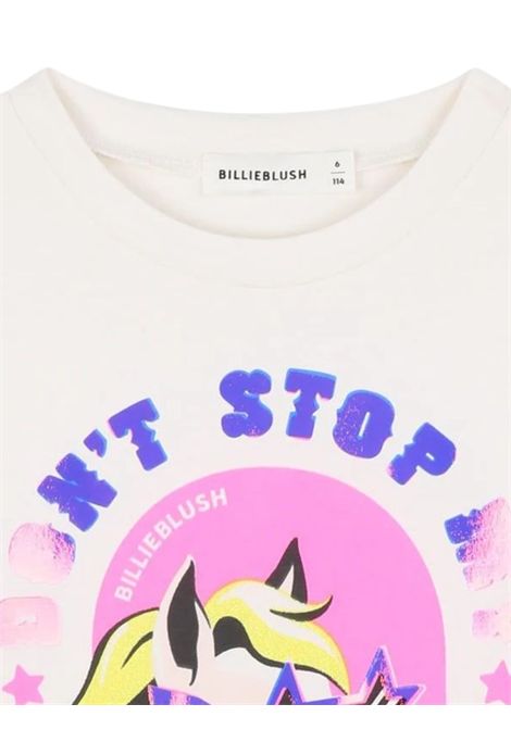 T-shirt bambina panna in cotone Billieblush | U21423/MAPANNA