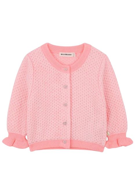 Baby girl's peach cotton cardigan Billieblush | U21435/ANPESCA