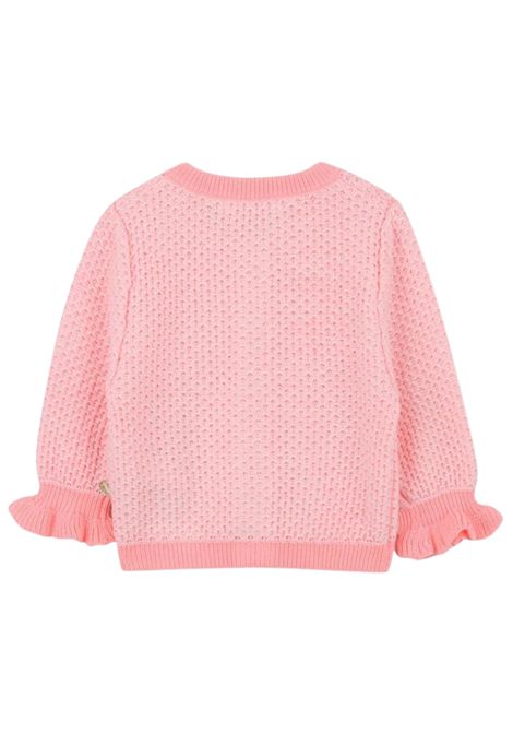 Baby girl's peach cotton cardigan Billieblush | U21435/ANPESCA