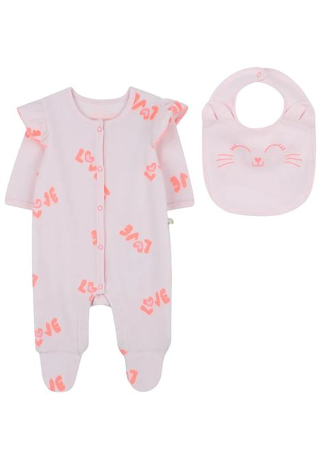 Completo neonata rosa in cotone Billieblush | U21440/ANROSA