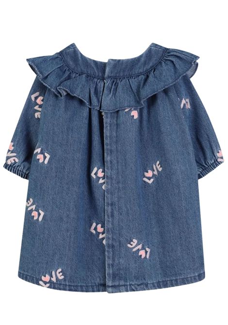 Abito neonata in cotone denim Billieblush | U21453/ANDENIM