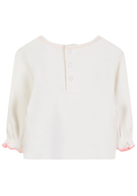 T-shirt neonata panna in cotone Billieblush | U21462/ANPANNA