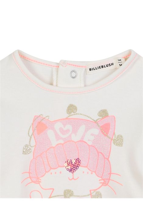 T-shirt neonata panna in cotone Billieblush | U21462/ANPANNA