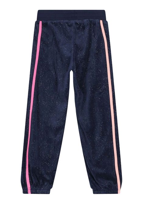 Pantalone bambina blu in velluto Billieblush | U21546/ANBLU