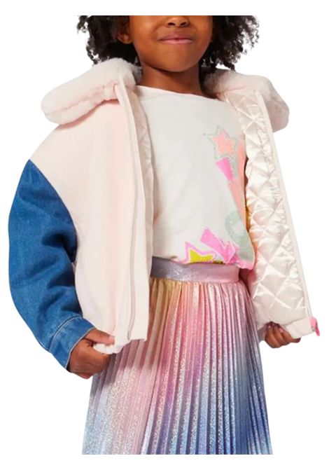 Giubbino bambina rosa/denim Billieblush | U21599/DEBROSA