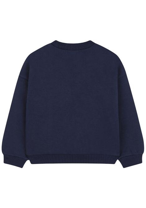 Felpa bambina blu in cotone Billieblush | U21603/DEBBLU