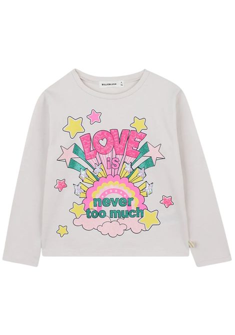 White cotton T-shirt for girls Billieblush | U21608/MABIANCO