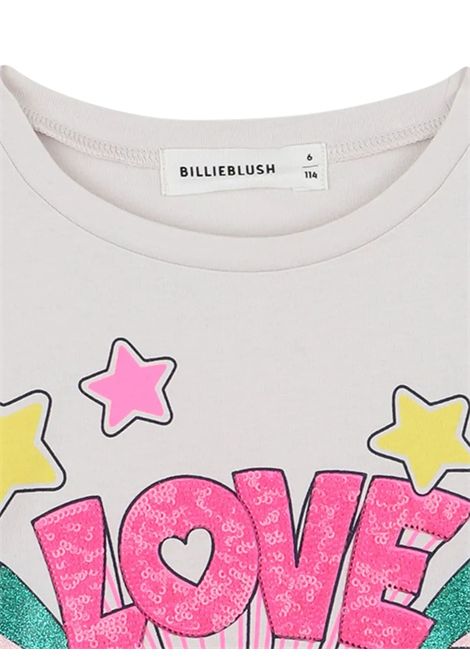 T-shirt bambina bianca in cotone Billieblush | U21608/MABIANCO