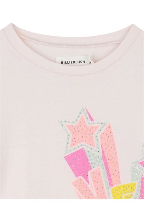 Pink cotton T-shirt for girls Billieblush | U21611/ANROSA