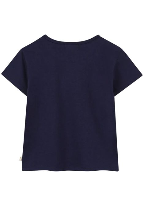 T-shirt bambina blu in cotone Billieblush | U21630/ANBLU