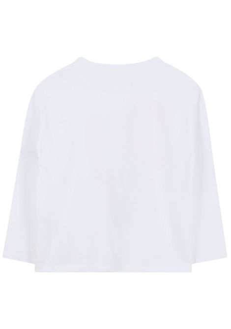 White cotton T-shirt for girls Billieblush | U21637/ANBIANCO