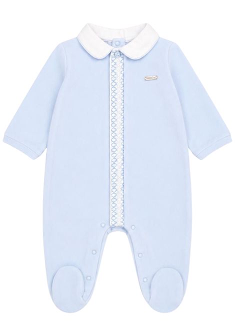 Blue velvet baby romper BLUES BABY | BB1598/ANAZZURRO