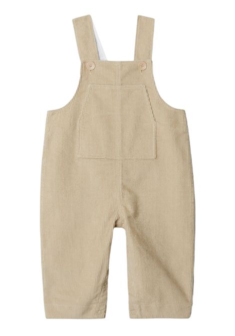 Completo neonato beige in velluto Burberry | 8095823/MABEIGE