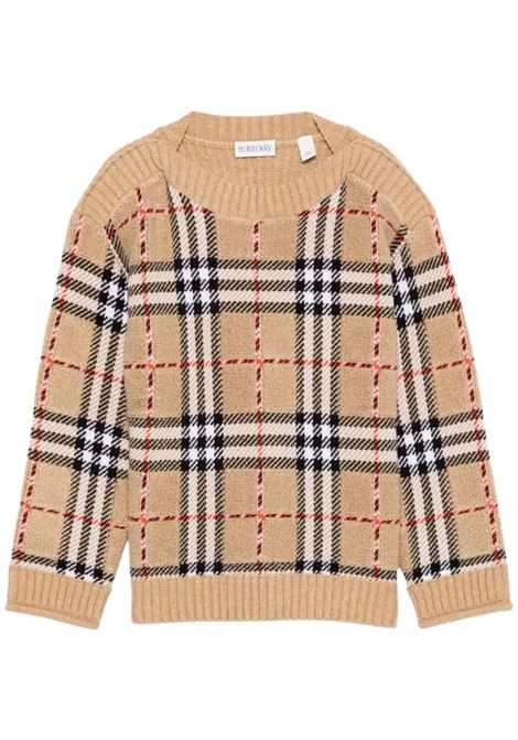 Maglione unisex check in lana Burberry | 8105822/MACHECK