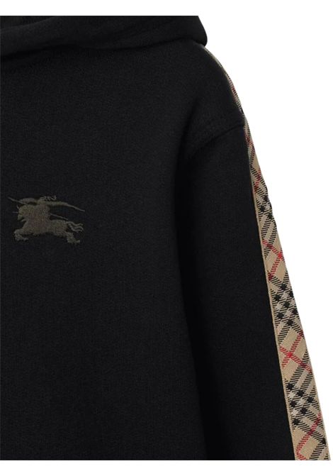 Felpa unisex nera in cotone Burberry | 8108062/MANERO