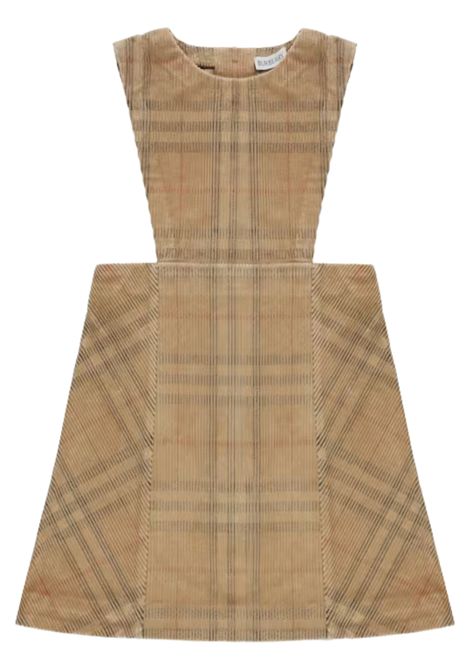 Salopette bambina beige in cotone Burberry | 8108410/MABEIGE