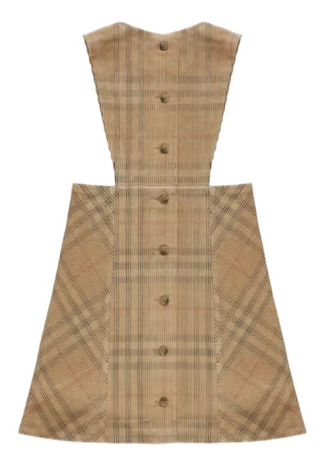 Salopette bambina beige in cotone Burberry | 8108410/MABEIGE