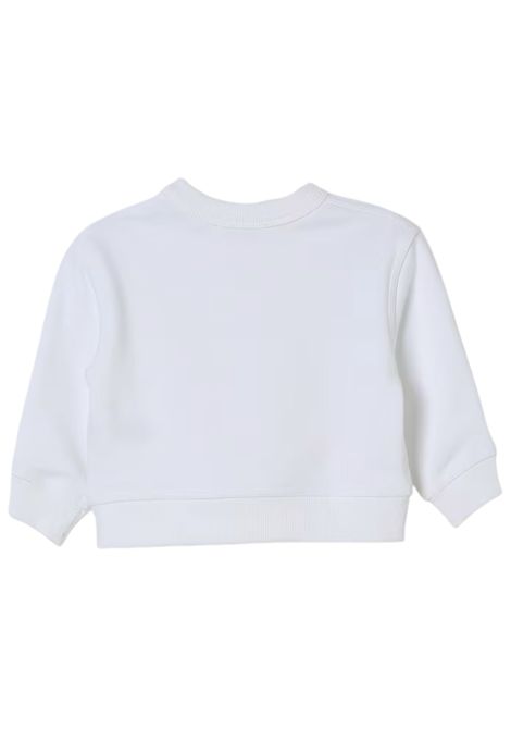 Felpa neonato bianca in cotone Burberry | 8108918/MABIANCO