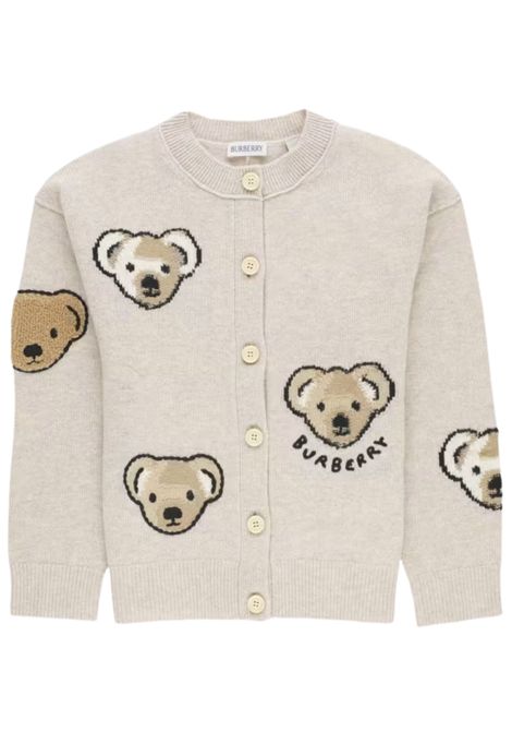 Cardigan unisex beige in lana Burberry | 8109387/MABEIGE