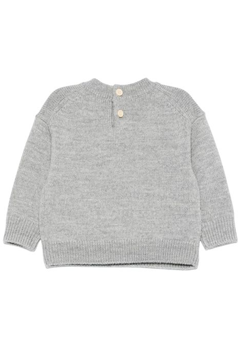 Maglione neonato grigio in lana Burberry | 8109473/MAGRIGIO