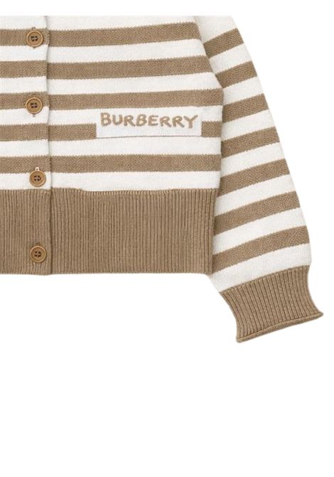 Cardigan bambina beige in lana Burberry | 8109484/MABEIGE
