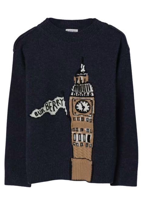 Blue wool sweater for children Burberry | 8109516/MABLU