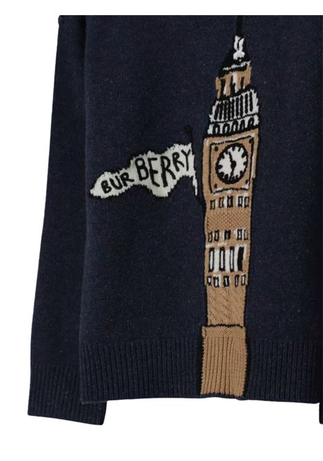 Blue wool sweater for children Burberry | 8109516/MABLU