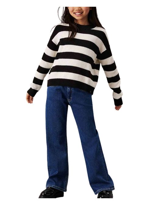Maglione bambina in misto lana CALVIN KLEIN | 4500544129/DEBBIANCO/NERO