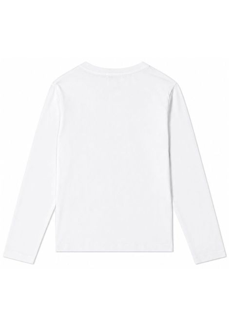 White cotton T-shirt for children CALVIN KLEIN | IB0IB0028I/DEBBIANCO