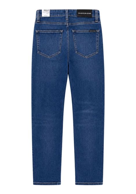 Jeans unisex blu in cotone CALVIN KLEIN | IB0IB01030/DEBDENIM