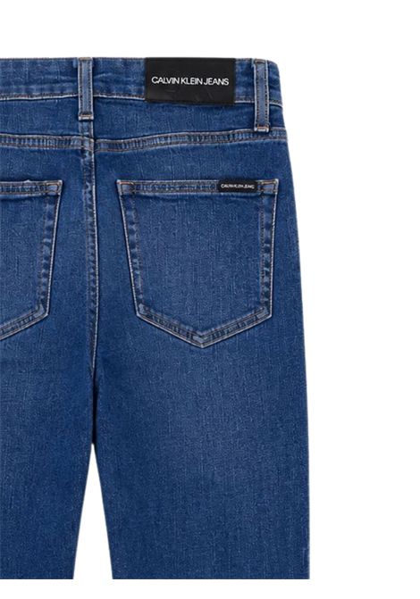 Jeans unisex blu in cotone CALVIN KLEIN | IB0IB01030/DEBDENIM