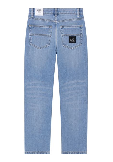 Jeans unisex azzurro in cotone CALVIN KLEIN | IB0IB01265/DEBDENIM
