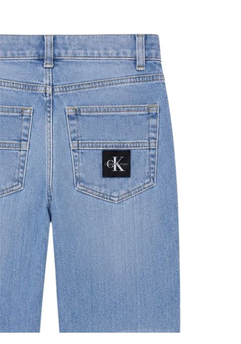 Jeans unisex azzurro in cotone CALVIN KLEIN | IB0IB01265/DEBDENIM
