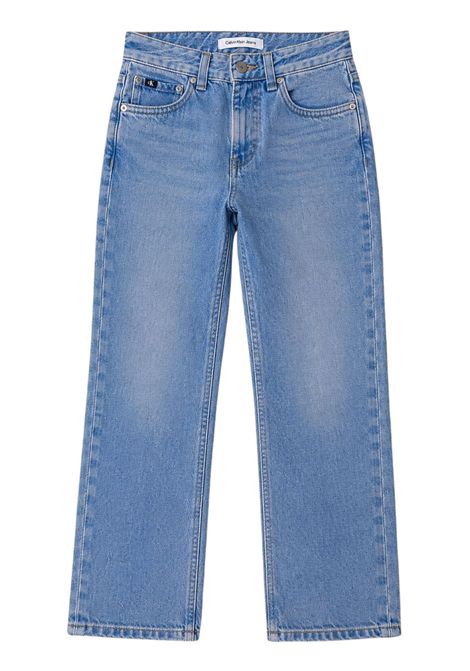 Jeans unisex blu in cotone CALVIN KLEIN | IB0IB01778/DEBDENIM