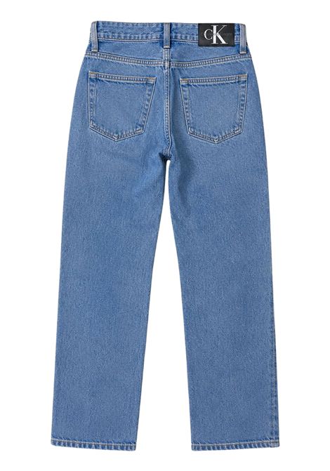 Jeans unisex blu in cotone CALVIN KLEIN | IB0IB01778/DEBDENIM