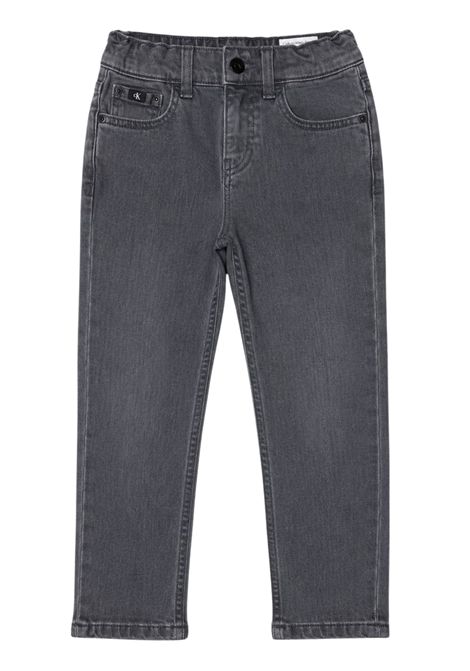 Jeans unisex grigio in cotone CALVIN KLEIN | IB0IB01783/DEBGRIGIO