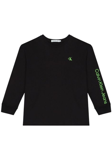 Black unisex cotton T-shirt CALVIN KLEIN | IB0IB1897/DEBNERO