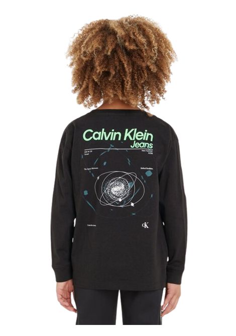 Black unisex cotton T-shirt CALVIN KLEIN | IB0IB1897/DEBNERO